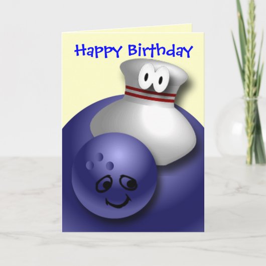 Aangepaste Bowling Wenskaarten Briefkaarten (Voorkant)
