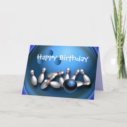 Aangepaste Bowling Wenskaarten Briefkaarten (Voorkant)