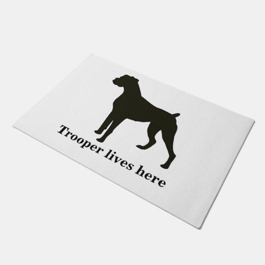 Aangepaste Boxer Deurmat (Schuin)