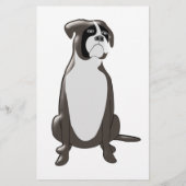 Aangepaste Boxer Dog Design Boarding Kennels Flyer (Achterkant)