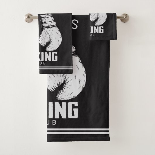 Aangepaste boxingclub Boxer Gym Fighter Bad Handdoek (Insitu)