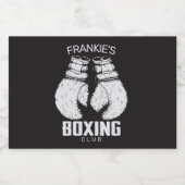 Aangepaste boxingclub Boxer Gym Fighter Likeurfles Etiket (Enkel label)