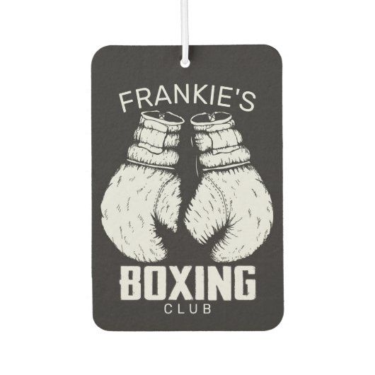 Aangepaste boxingclub Boxer Gym Fighter Luchtverfrisser (Voorkant)