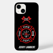 Aangepaste brandblusafdeling badge Case-Mate iPhone case (Achterkant)