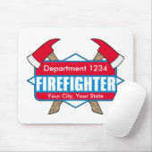 Aangepaste brandblusser met assen muismat (Met muis)