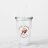 Aangepaste Branding Logo & Circulaire Tekst Sorrel Acryl Drinkbeker (Achterkant)