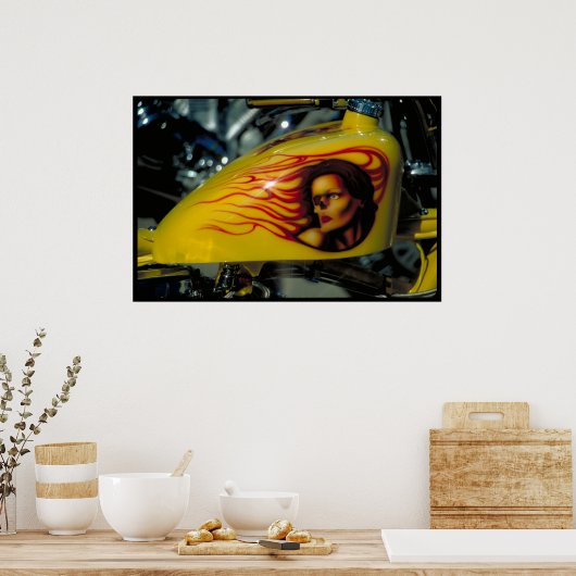 Aangepaste brandstoftank Zuid Dakota Poster (Keuken)