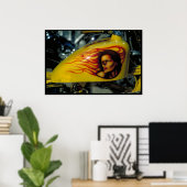 Aangepaste brandstoftank Zuid Dakota Poster (Thuiskantoor)