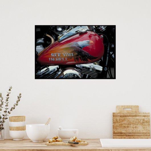 Aangepaste brandstoftank Zuid Dakota Poster (Keuken)