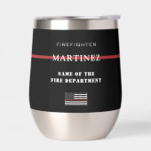 Aangepaste brandweerdienst met dunne rode lijn (Links)