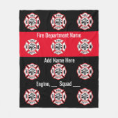 Aangepaste brandweergeschenken, fleece deken (Voorkant)