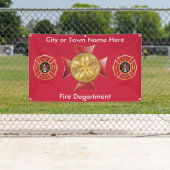 Aangepaste brandweerhoofd buitenshuis banner (Insitu)