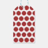 Aangepaste brandweerman rood Logo symbool Cadeaulabel (Achterkant)
