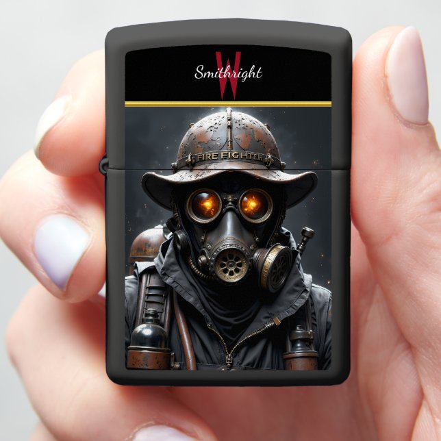 Aangepaste brandweerman rustieke masker (In Hand)