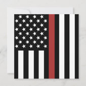 Aangepaste brandweerman vader vaderdag dunne rode  kaart (Achterkant)