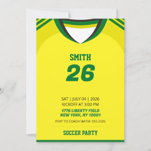 Aangepaste Braziliaans Voetbalshirt Verjaardagsuit Kaart