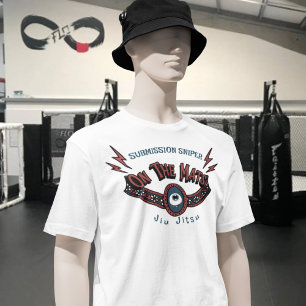 Aangepaste Braziliaanse Jiu Jitsu Op de Matten T-shirt