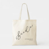 Aangepaste bride Cute Script-Canvas tas (Achterkant)