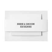 Aangepaste bride- en Groom-landschapsenvelop Uitnodigingen Wikkel