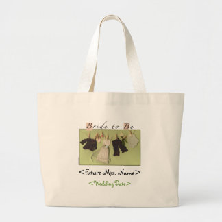 Aangepaste 'Bride-to-be'-Canvas tas