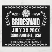 Aangepaste bridesmaid bier etiket (Enkel label)