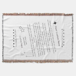 Aangepaste brief aan een mooi persoon deken