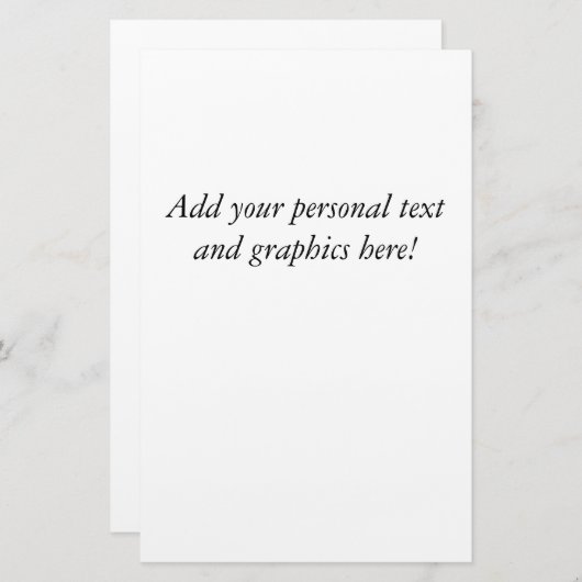 Aangepaste brief bruiloft briefpapier (Voorkant / Achterkant)