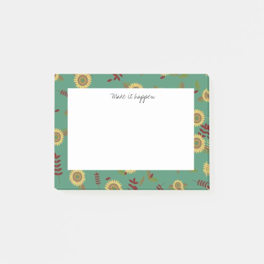 Aangepaste briefing Zonnebloem, laat het gebeuren Post-it® Notes (Voorkant)