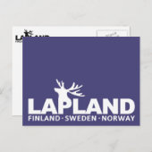 AANGEPASTE briefkaart LAPLAND (Voorkant / Achterkant)