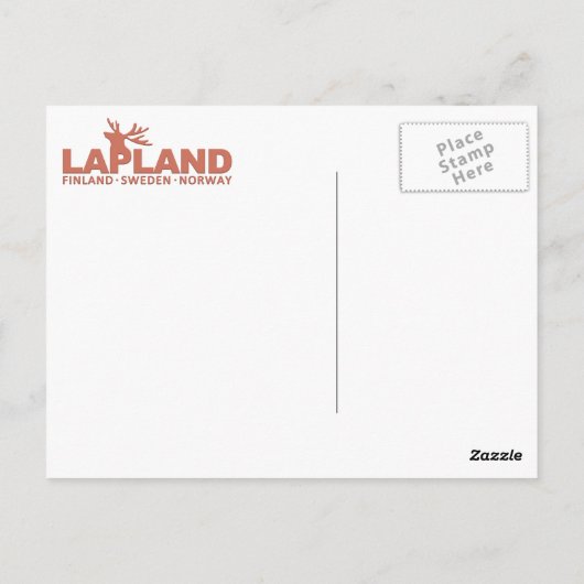 AANGEPASTE briefkaart LAPLAND (Achterkant)