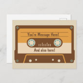 Aangepaste Briefkaarten voor Cassettebandje van be (Voorkant / Achterkant)