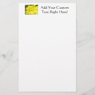 Aangepaste Briefpapier Gele Dahlia Bloem Bloem