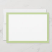 Aangepaste Briefpapier Kaarten Roze Groene Floral Notitiekaartje (Achterkant)