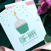 Aangepaste Bright Modern Linocut Verjaardag Recept