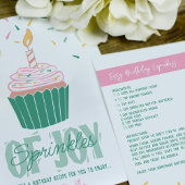 Aangepaste Bright Modern Verjaardag en Recept Kaar Feestdagenkaart