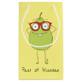 Aangepaste bril van parel boodschappentas oogarts klein cadeauzakje (Achterkant)