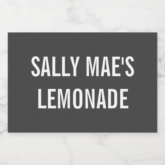 aangepaste bril voedselcontainer etiket (Enkel label)