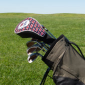 Aangepaste Britse UNION JACK Monogram DRIVER Golfheadcover (Insitu)