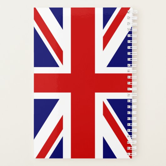 Aangepaste Britse vlag Planner (Achterkant)