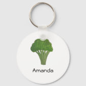 Aangepaste broccoli-toetsen sleutelhanger (Voorkant)