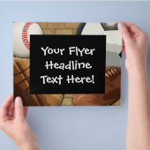 Aangepaste brochure, Sportthema Flyer (Hand)