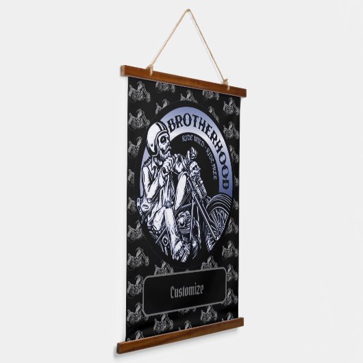 Aangepaste broederschap van fietsen hangend wandkleed (Gebogen)