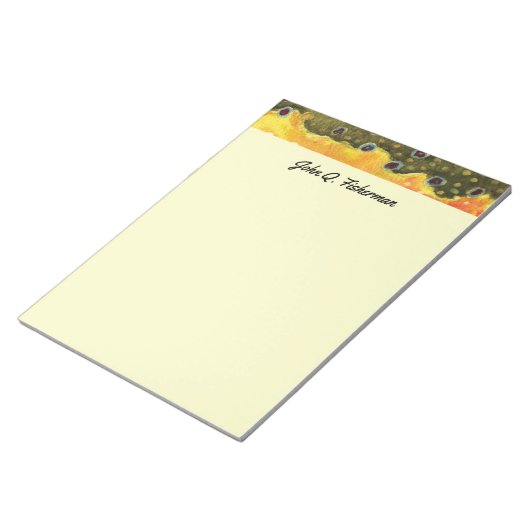 Aangepaste brook forel huid Vist Ichthyology Notitieblok (Schuin)