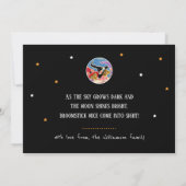 Aangepaste Broomstick Muizen Heksen Halloween Flat Kaart (Achterkant)