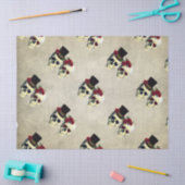 Aangepaste bruid & bruidegom schedel bruiloft cade tissuepapier (Craft)