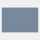 Aangepaste bruid en bruidegom Hart Charms, Zilver Inpakpapier Vel (Voorkant 3)