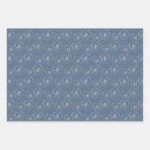 Aangepaste bruid en bruidegom Hart Charms, Zilver Inpakpapier Vel (Voorkant 2)