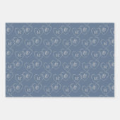 Aangepaste bruid en bruidegom Hart Charms, Zilver Inpakpapier Vel (Voorkant)