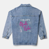 Aangepaste Bruid Stam Bruidsmeisjes Uitje Denim Jacket (Achterkant)
