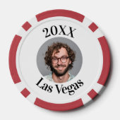 Aangepaste bruidegom Gezicht Vrijgezellenfeest Poker Chips (Achterkant)